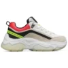 Ampp”D Low-Top Branco/Vermelho/Castanho