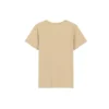 Athleisure Casual Desportivo Malha Gola Redonda Manga Curta Castanho