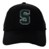 Boné de beisebol com bordado da letra S “Preto Verde”