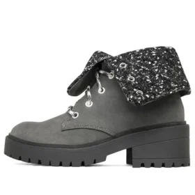 Bota de cano curto Teen Spirit Knit Buzz “Black Charcoal”
