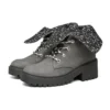 Bota de cano curto Teen Spirit Knit Buzz “Black Charcoal”