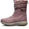 Botas de neve de cano alto para atividades ao ar livre, cor-de-rosa