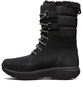 Botas de neve de cano alto para atividades ao ar livre, pretas