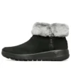 Botas de neve On-the-GO Joy com pele “Preto Branco”