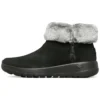Botas de neve On-the-GO Joy com pele “Preto Branco”