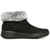 Botas de neve On-the-GO Joy com pele “Preto Branco”