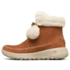 Botas de neve On-the-GO Joy Pompom “Castanho Branco”