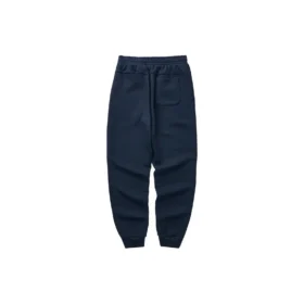 Calças de cintura com forro polar da série Casual Colorida “Navy”