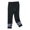 Calças justas de malha polar com cordão “Preto Branco”