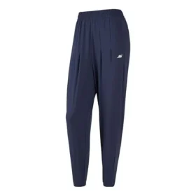 Calças Tecidas com Logótipo Desportivo Impresso “Navy”