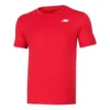 Camisa de treino e corrida Skechers Sport para homem, de malha, manga curta, vermelho-palhaço