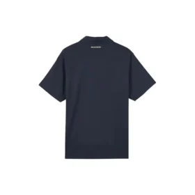 Camisa polo casual com letras “Preto Branco”