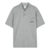 Camisa polo de manga curta “Cinza”