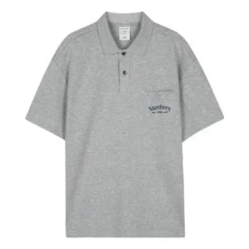 Camisa polo de manga curta “Cinza”