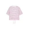 Camisa polo às riscas “Rosa Branco”