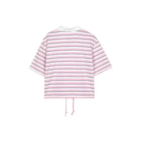 Camisa polo às riscas “Rosa Branco”