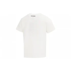 Camiseta casual de manga curta “Branco Vermelho”