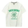 Camiseta com estampa de manga curta “Branco Verde”