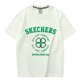 Camiseta com estampa de manga curta “Branco Verde”