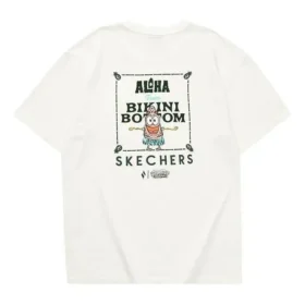Camiseta com estampa Skechers x Bob Esponja “Branco Verde”
