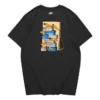 Camiseta com estampa Skechers x Carrot “Preto Amarelo Azul”