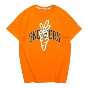 Camiseta com estampa Skechers x Carrots “Laranja Branco Preto”