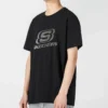 Camiseta com logótipo “Black Silver”