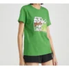 Camiseta de manga curta verde com crossover Sailor Moon SS20