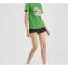 Camiseta de manga curta verde com crossover Sailor Moon SS20