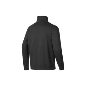 Camisola básica de malha com meio fecho e gola redonda “Preto Branco”