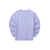 Camisola casual com gola redonda e letras unissexo “Purple”