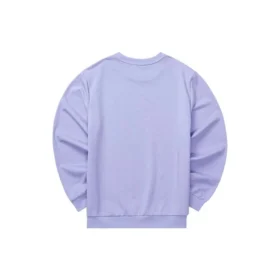 Camisola casual com gola redonda e letras unissexo “Purple”