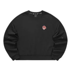 Camisola Casual de Gola Redonda “Preto Vermelho”