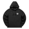 Camisola com capuz com gráfico “Preto Branco”