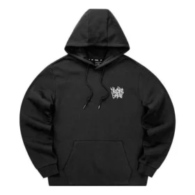 Camisola com capuz com gráfico “Preto Branco”