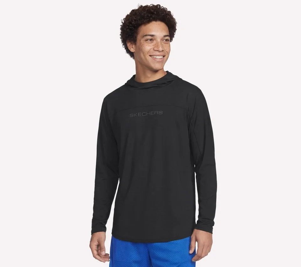 Camisola com capuz de manga comprida Hoops Camisola com capuz de manga comprida Hoops