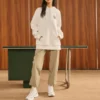 Camisola com capuz e estampado “Branco Verde”