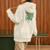 Camisola com capuz e estampado “Branco Verde”