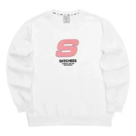 Camisola com capuz e letras desportivas “Branco Rosa”