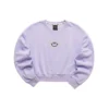 Camisola com gráfico de sorriso “Preto Cinza Roxo”
