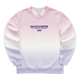 Camisola com letras em gradiente “Purple Pink White”