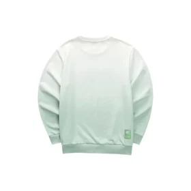 Camisola com letras em gradiente “Verde Branco”