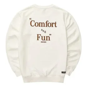 Camisola com letras impressas “Branco Vermelho”