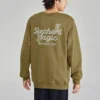 Camisola com letras impressas “Verde-oliva Branco”