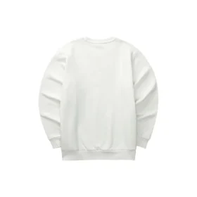 Camisola de gola redonda com letras da Série Diamond “Branco Preto”