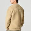 Camisola de gola redonda com letras estampadas “Castanho-claro”