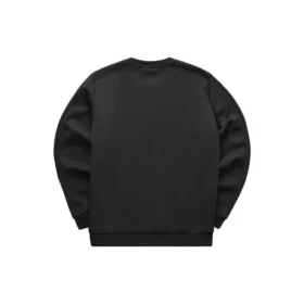 Camisola de gola redonda com logótipo impresso “Preto Vermelho”
