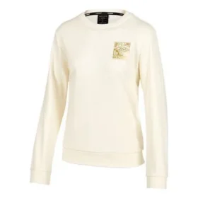 Camisola de gola redonda com logótipo Skechers x SKX “Branco Amarelo”