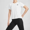Camisola de malha para corrida de manga curta Branco