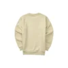 Camisola de manga comprida casual com logótipo impresso “Beige”